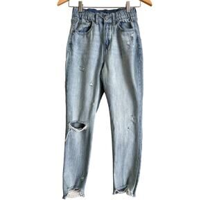 Rewash Size 3 Junior's-Distressed Elastic‎ Waist Jeans-EUC